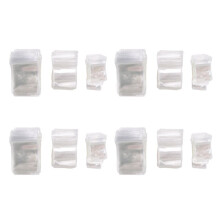 600Pcs 3 Sizes Clear Earring Bags, Waterproof Bags Thickened Reusable Storage Pouch for Jewelry Rings Necklace Bracelet