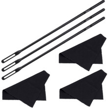 Flute Cleaning Kit with Rod and Absorbent Cloth for Deep Bore Cleaning and Moisture Removal