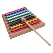 7Tone Tabletop Chime Percussion Instrument with Mallet for Meditation and Classroom Music