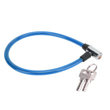 Bike Lock Cable Tough Steel Wire Lightweight & Durable Easy to Fit Blue