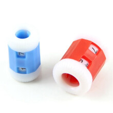 6 Grosse Rote Plastik Strick Stricknadeln Reihenzaehler +6 Kleine Blaue Plastik Strick Stricknadeln Reihenzaehler (Grosse 2.2 x 1.5cm + Kleine 2.2 x