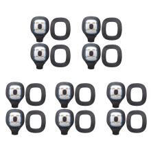 10 Piezas de Luz Recargable USB para Gorro LED, Gorro Luz de Cabeza Reemplazable Luz de Sombrero DIY para Hombres y Mujeres