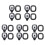 10Pcs USB Rechargeable Light for LED Beanie Hat,Replaceable Headlamp Cap DIY Hat Light for Men and Women 1