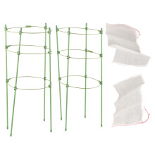 Garten Plastikpflanzenabdeckung Schutz 45x20x2cm Transparent Weiß