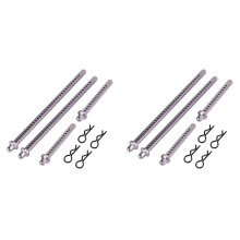 4x Metalowe Słupki Wysuniętego Korpusu Zamontuj Kolumnę Skorupy do 1/10 RC Crawler Car Axial SCX10 SCX10 II 90046 90047 Upgrade Parts