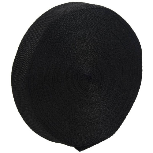 4pcs 25mmx20M Roll Nylon Tape Strap for Webbing Bag Strapping Belt Making DIY  - Black 2