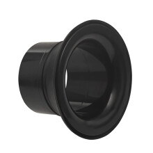 Black ABS Drum Port Protector with Mic Mount for Stable Drum Head Protection and Stage Use