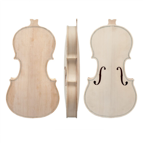 3/4 Size DIY Violin Kit for Students, Solid Wood Spruce  Maple Back, Acoustic Fiddle Set 2