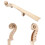 3/4 Size DIY Violin Kit for Students, Solid Wood Spruce  Maple Back, Acoustic Fiddle Set 4