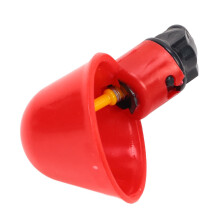 20pcs Red Plastic Poultry Water Cups, Automatic Drinking Bowls for Pigeons & Quail