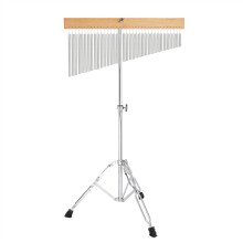 36 Tone Wind Chimes with Stand Single Row Percussion Instrument 36 Bar Chime for Stage Performance