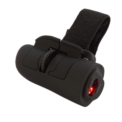 2.4G Wireless Finger Ring Mouse Ergonomic Handheld Optical Travel Mice(Black)