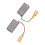 4 Pcs 5mm x 8mm x 15mm Power Tool Electric Hammer Coal Brush 5