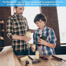 2X Whittling and Carving Wood Blocks Unfinished Wood Blocks Basswood Carving Blocks Soft Wood Set for Carving Beginners