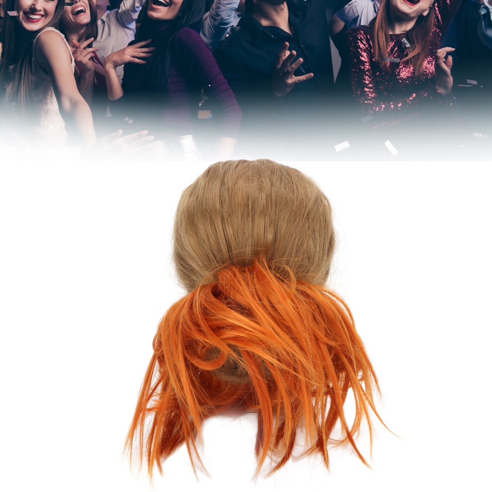 Messy Hair Bun Wig Elastic Fluffy Ponytail Hair Piece for Women Girls Q17-0range
