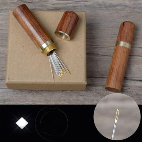 3X Self-Threading Needles,Sewing Needles for Hand Sewing,for the Elderly,Easy Side Threading Stitching Pins A 2