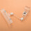 10pcs 6.5 inch Height Transparent Plastic Double Clips Adjustable  Sign Card Display Holder 7