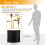 Backflow Preventer Cover Insulated for Pipes with Aluminum Foil, Backflow Insulation Cover with Cable Ties Black 2