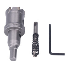 Sägesatz für Hartmetall-Lochsäge 28 mm, dicker Metallabschneider mit Inbusschlüssel