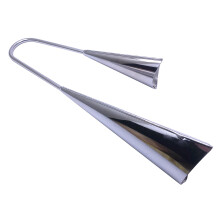 Agogo Bell Percussion Instrument with Distinct TwoTone Sound, Durable Steel Chrome Finish