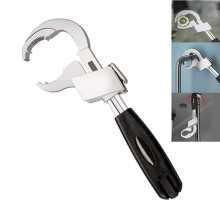 Multifunctional Bathroom Wrench Adjustable Opening 80Mm Spanner Sink Faucet Narrow Sewer Water Pipe Repair Tool