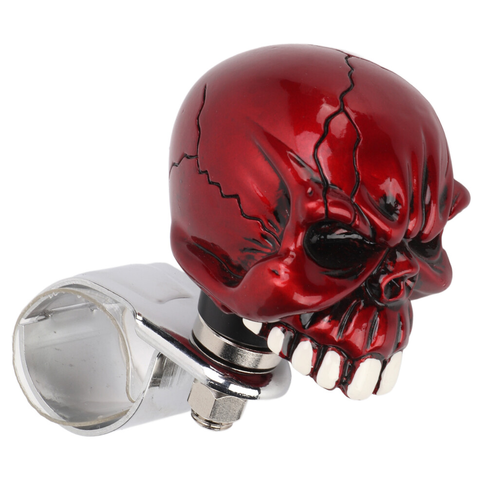 Skull Shape Steering Wheel Spinner Knob Universal Power Handle 3Cm Red 5021390404051