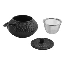 ThéIèRe en Fer avec Infuseur en Acier Inoxydable, ThéIèRe en Fonte Japonaise, Thé Oolong, Thé Puer, Bouilloire à Thé 300ML