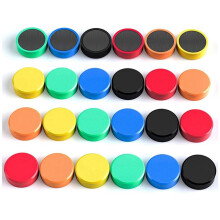Pack of 60 Magnets, Whiteboard Magnets, Magnets for Magnetic Board, Magnets, Fridge, Colourful Round Magnets, Strong