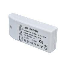12W 12V DC LED Driver, 90mm ABS Power Transformer, 1A