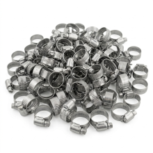 KCT 8-12mm Stainless Steel 304 Adjustable Hose Clips Pipe Clamps - Bulk Trade Pack of 50