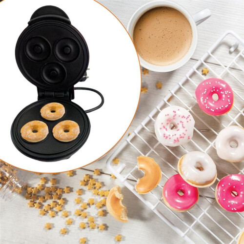 Electric Donut Machine Non-Stick Coated Kitchen Donut Maker Kid'S Snacks Desserts Breakfast  Donut Maker EU Plug B 2