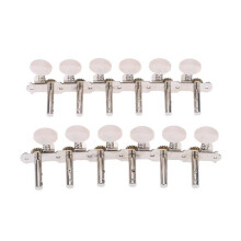 6X 6R6L Sintonizador Clavija Tecla de Afinacion de Guitarra Acustica de 12 Cuerdas Boton Sintonizador de Cuerda de Cabeza de la Ma Quina