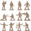 720Pcs 1/72 DIY Simulation Plastic Soldiers Figurine Figures Model  Soldier Figures Sand Table Accessories 2