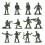 720Pcs 1/72 DIY Simulation Plastic Soldiers Figurine Figures Model  Soldier Figures Sand Table Accessories 3
