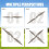 8 Peças RC Hélices CW 12x6 Polegadas para Avião com Anéis Adaptadores 8
