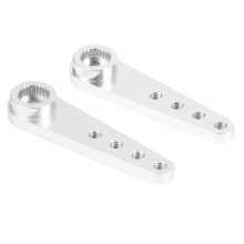 16 PièCes Séries/ Lot Alliage D'Aluminium CNC le Bras de Servo 1,25-2,5 Pouces pour Futaba Sanwan Servos, 23T