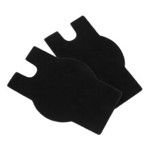 2pcs Cowhide AntiSlip Mat SelfAdhesive Cushion for Erhu Pipa Liuqin Compact Black