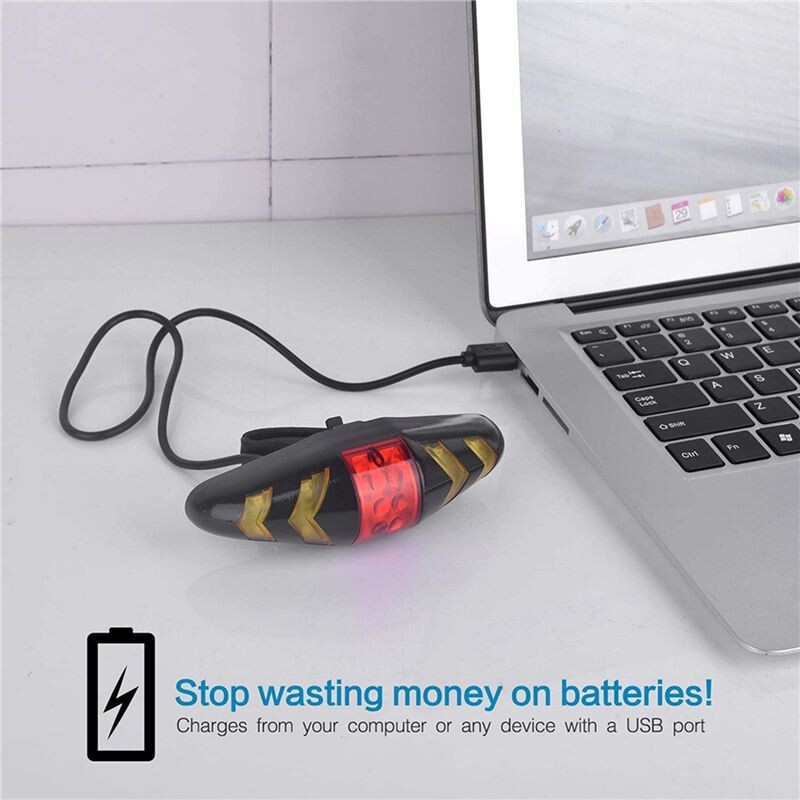2X Bike Tail Light with Turn Signals, USB Rechargeable Ultra Bright LED ...