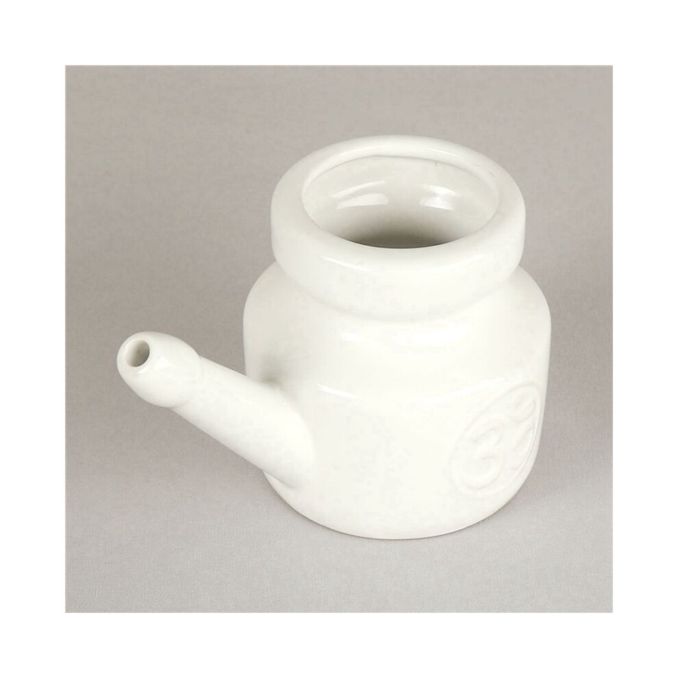 4X 350Ml Céramique Neti Pot Nez Pot de Nettoyage Durable Pot à Bec ...