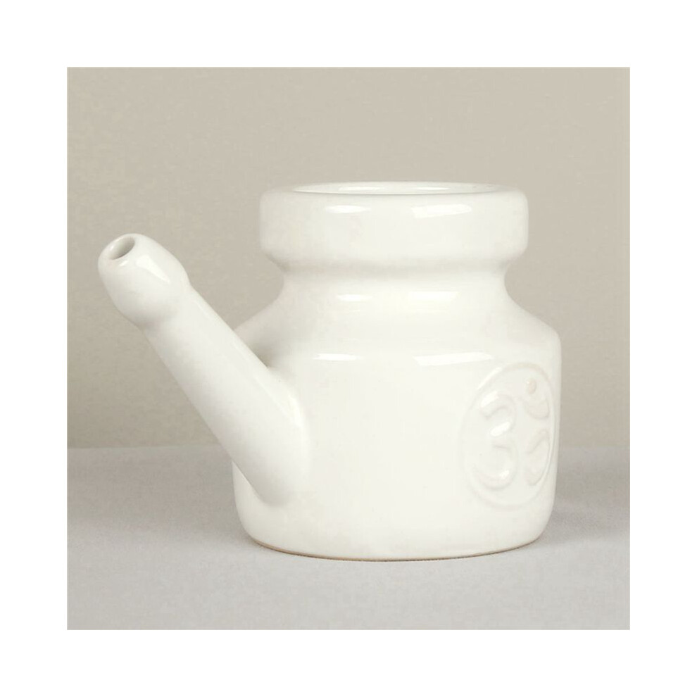 4X 350Ml Céramique Neti Pot Nez Pot de Nettoyage Durable Pot à Bec ...