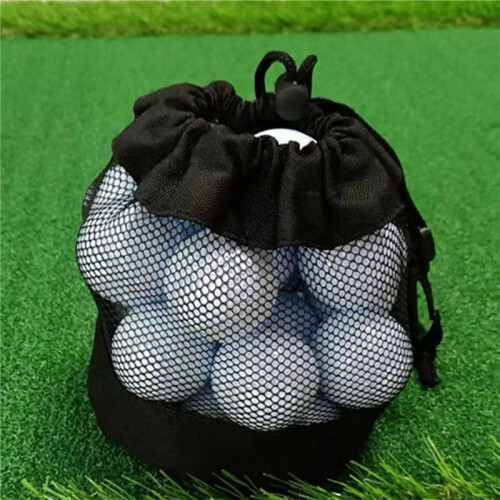 2X   Storage Bag Mesh Bag with Drawstring Net Fabric Bag   Drawstring Bag 1