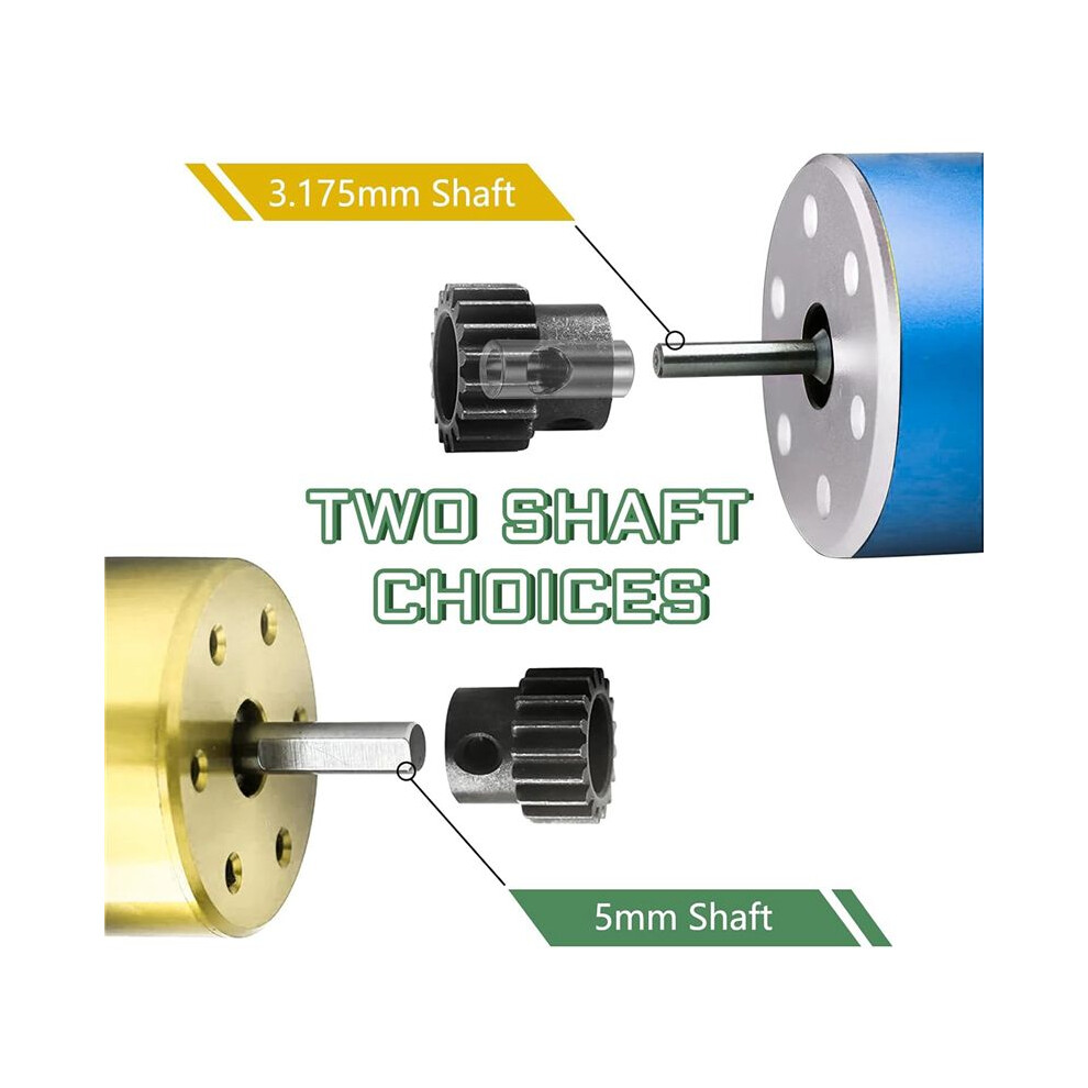 2X Pinion Gear Set 5Pcs, 14T 15T 16T 17T 18T M1 Pinion Gear Metal Hardened Steel Fit 5Mm Rc Motor Shaft With Hex Key 4712661917196
