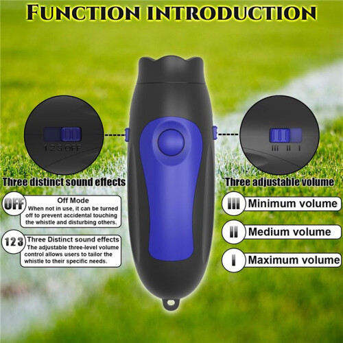 3X Electronic Whistle, Loud Coaches Whistle, 3 Tones Volume and Adjustable 3 Different Whistle Sounds
