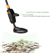 Underground Metal Detector with Waterproof Search Coil Gold Detector Treasure Hunter Detecting Pinpointer MD1008A