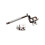 Cowbell Holder for Drum Hoop with Adjustable Clamp, Durable Metal Percussion Mount 24BD 1
