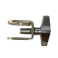 Silver Bass Drum Cowbell Holder with Secure Mounting, Durable Metal Bracket for Drum Kit
