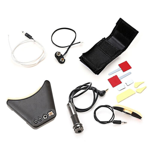 2X Microphone Sound Hole Equalizer Piezo Pickup Kit for Acoustic Folk Classical Guitar 2