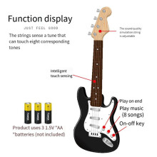 2szt. 17 Cala Gitara Zabawka dla Dzieci, 4 Struny Gitara Elektryczna Instrumenty Muzyczne dla Dzieci, PrzenośNy Instrument Elektroniczny Zabawka, A