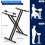Adjustable Double X Keyboard Stand for 5488 Key Digital Piano with Stable XShape Design 3