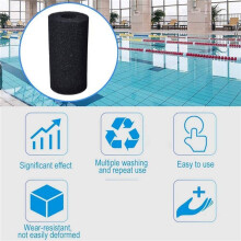 Lot de 4 Éponges Filtrantes Compatibles avec Type une Outil de Nettoyage de Piscine Réutilisable Lavable pour Bain à Remous Compatible